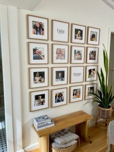 gallery wall restickable photo tiles