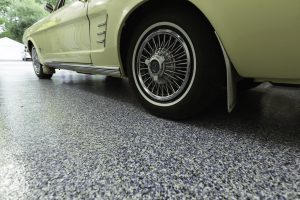 concrete polyurea coatings with yellow car