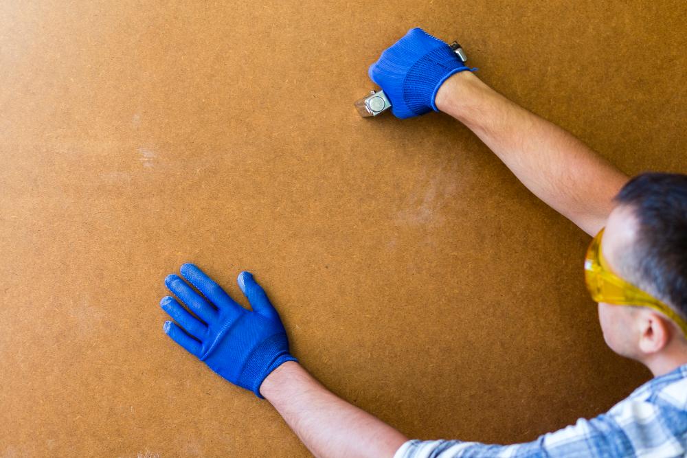 A worker applying One day garage floor coating in Tulsa by Aces 24 Hour Floors using polyaspartic system